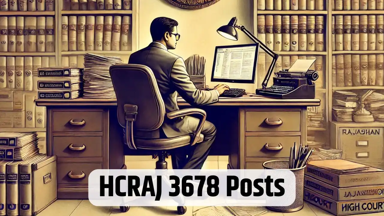 Rajasthan High Court Group D Recruitment 2025 Notification Apply HCRAJ 3678 Grade IV Peon Driver Vacancies